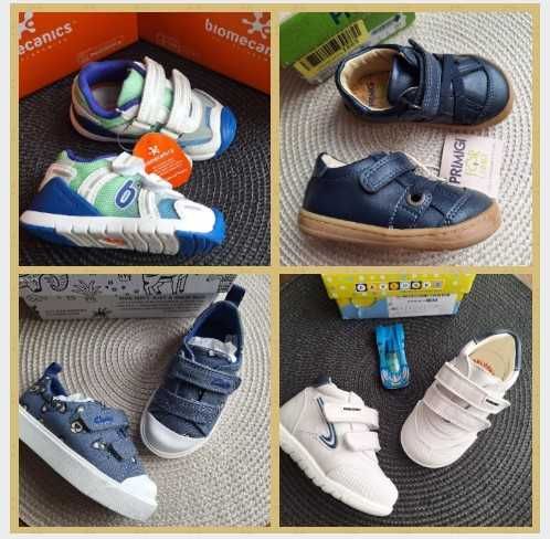 Обувки - чисто нови - Biomecanics, Clarks, Pablosky - н. 20