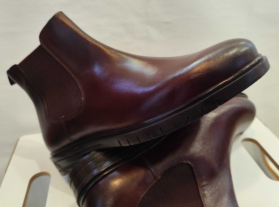 Ghete chelsea 41.5 42 La Maison Du Chausseur NOI piele naturala moale