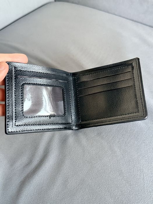 Portofel din piele neagra Unisex Lacoste