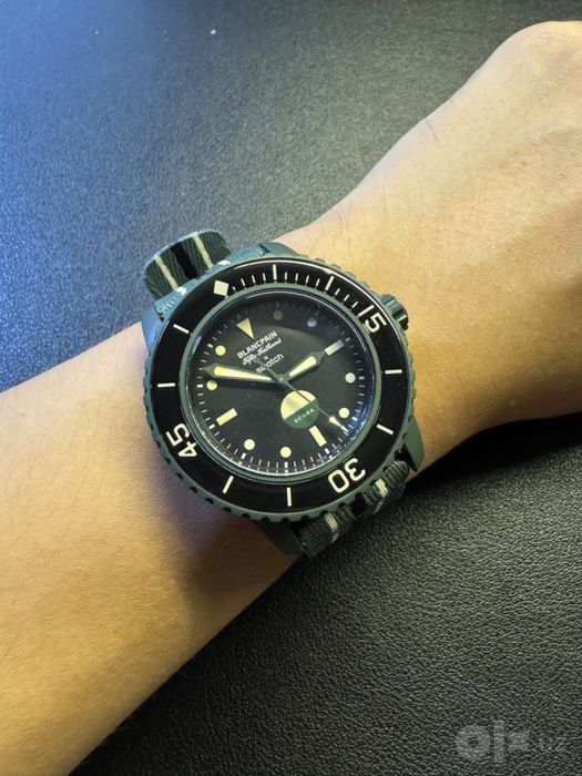 Blancpain X Swatch Scuba Fifty Fathoms Green Abyss