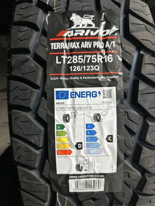 Нови джипови гуми ARIVO TERRAMAX ARV PRO A/T 285/75R16 126/123Q 2857516