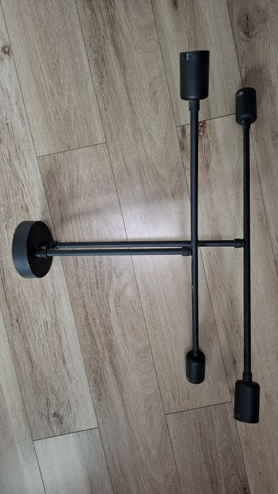 Corp iluminat artdeco negru 4 becuri