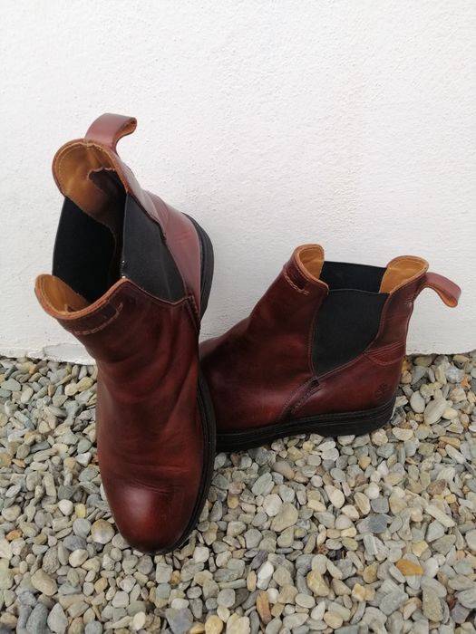 TIMBERLAND ghete 45 bărbați PIELE bocanci TOP | transport GRATUIT‼️FAN