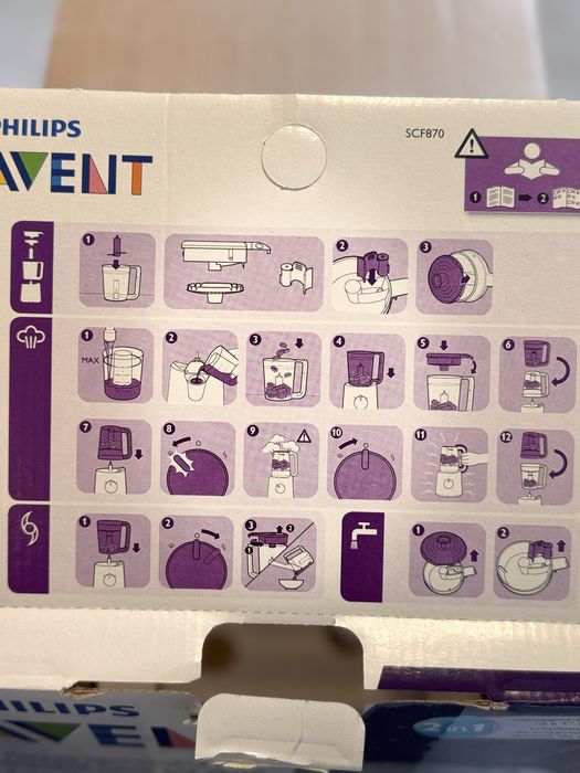 Aparat Philips Avent 2 in 1 pentru gatit la aburi si blender
