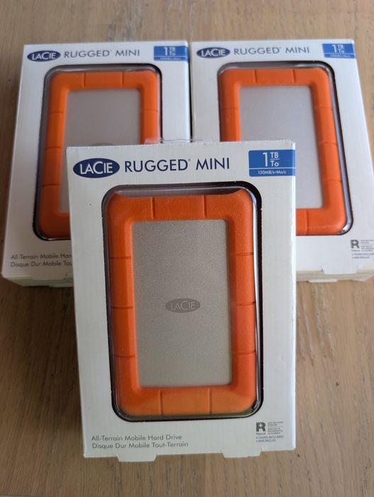 SIGILAT - Hard Disk Mini HDD Lacie Rugged 1TB - USB 3.0