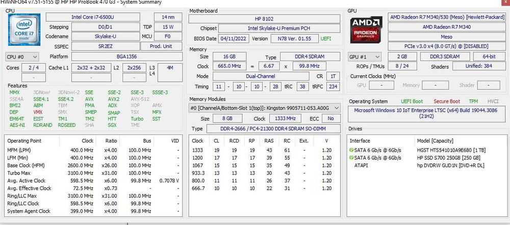 hp probook 470 g3, i7, 17,3"