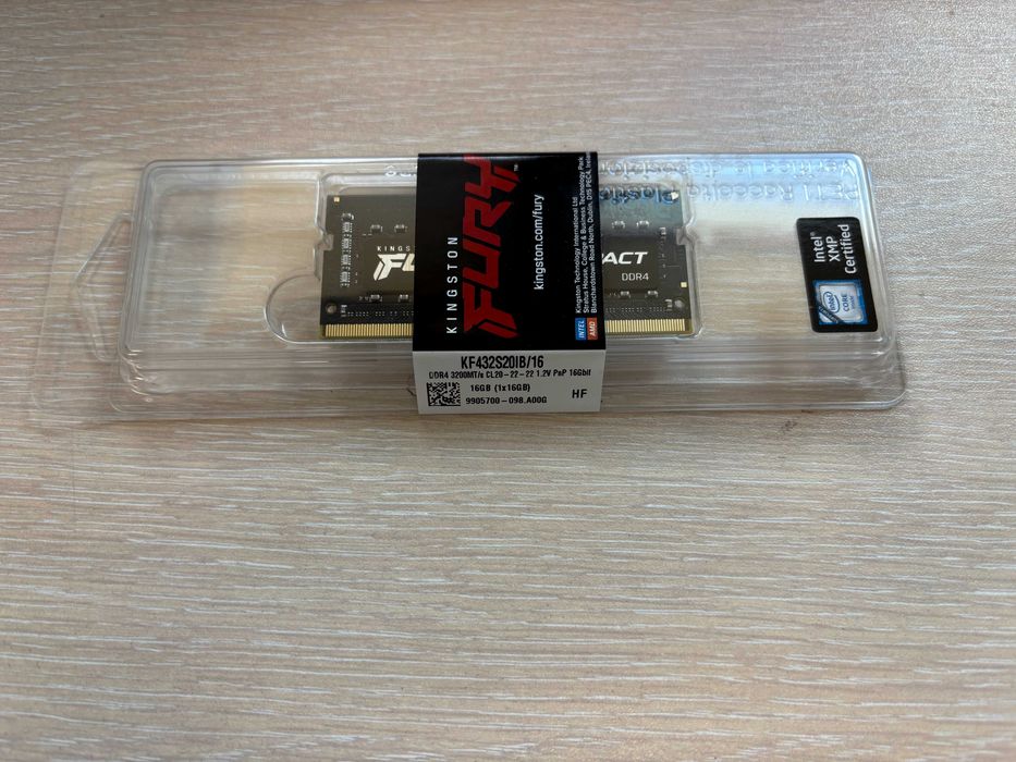 RAM памет Kingston FURY Impact SO-DIMM 16GB 3200MHz DDR4