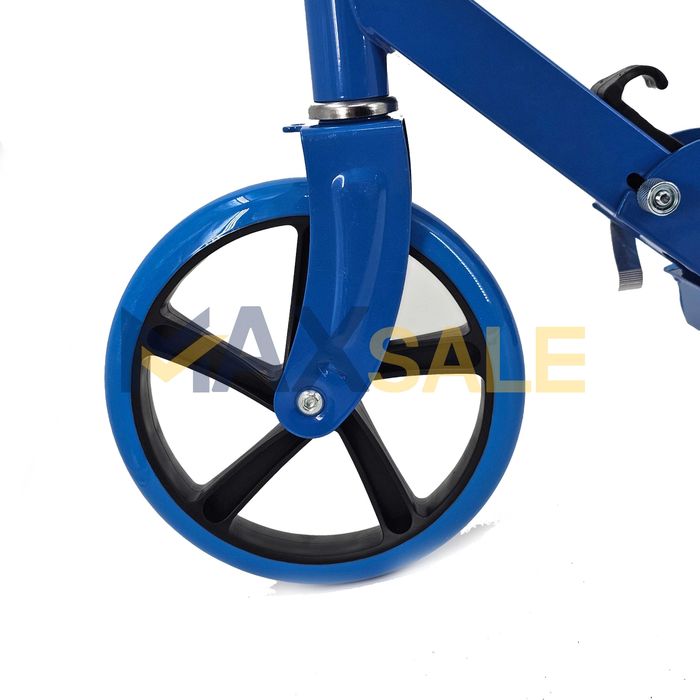 Тротинетка детска сгъваема скутер scooter синьо алуминиева триколка