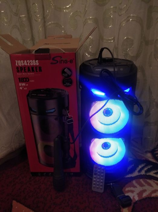 Калонка блютуз Микрофон Аух 4 в1