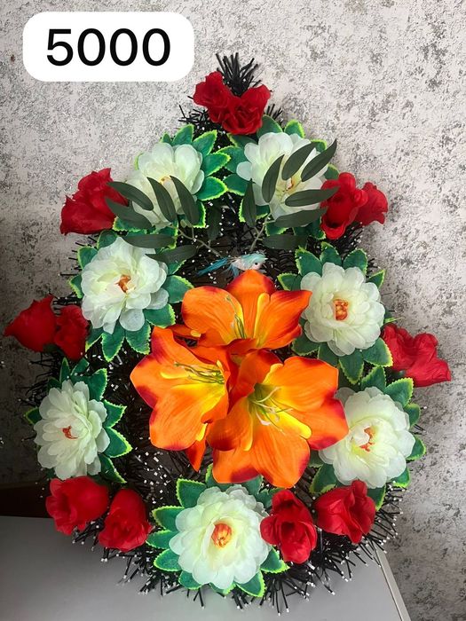 Цветы искусственные венки ритуальные