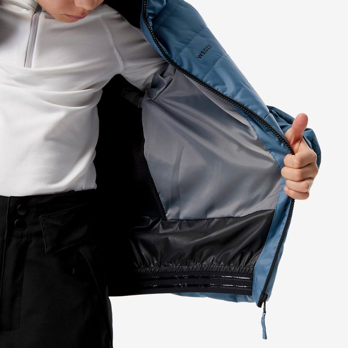 Geacă călduroasă schi 100 Warm Albastru - produs resigilat Decathlon