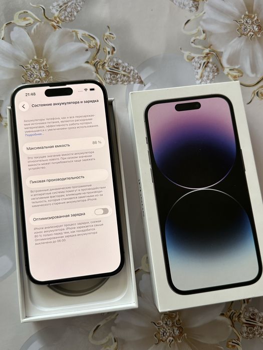 iPhone 14 Pro в очень хорошем состоянии.