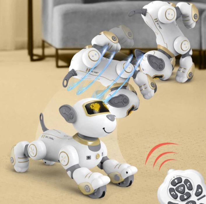 Собака робот трюкач умный щенок акробат