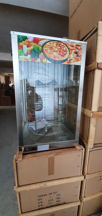 LICHIDARE Vitrina calda pizza 5etaje rotire automata TRANSPORT GRATUIT