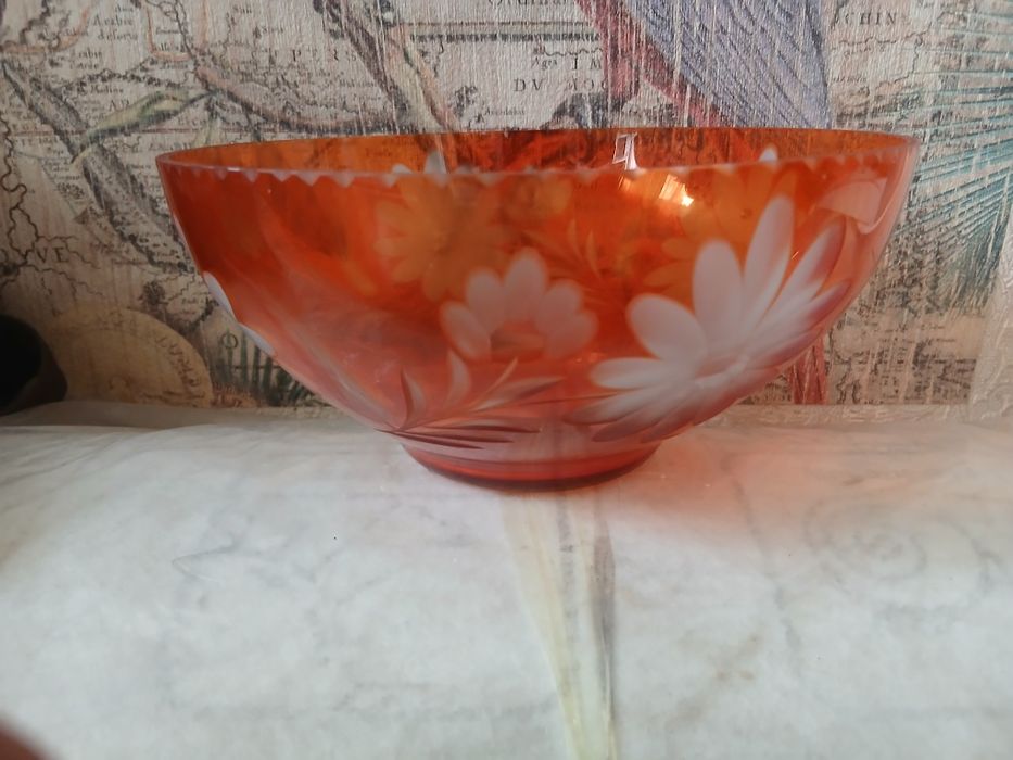 Ваза советская цв.стекло