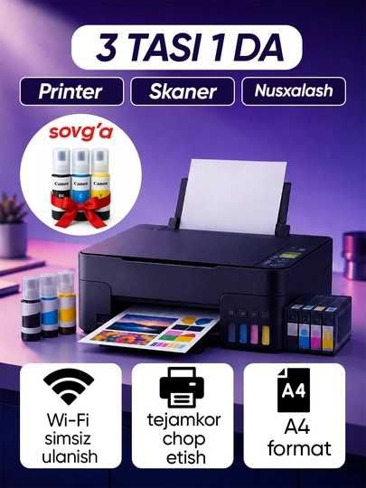 Printerlar - optom narxda - 1 qoldan olin Canon,Epson - printerlar