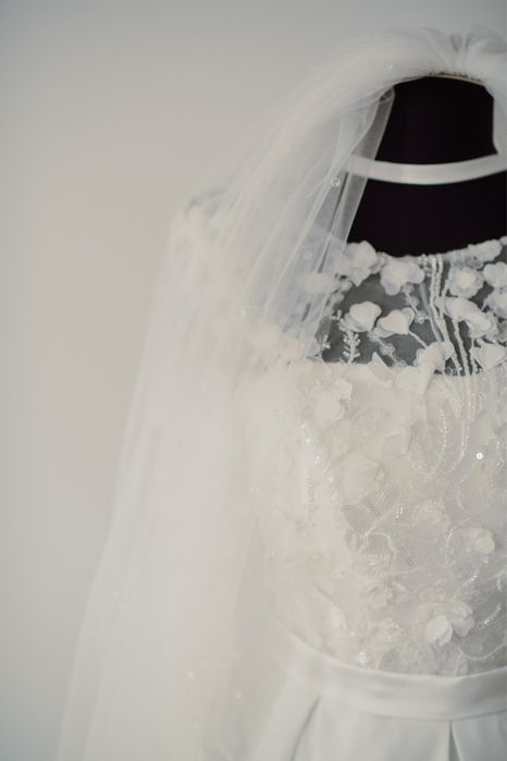 Rochie de mireasă, curățată profesional