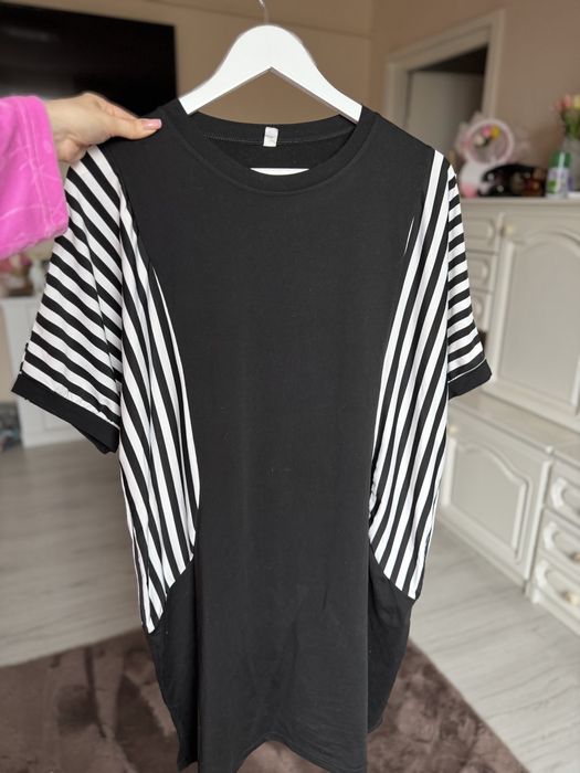 Rochie alb negru XXL
