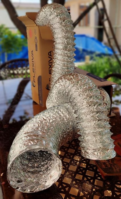 Гибкий канал воздуховод гофра изолированная и без изоляции производиье