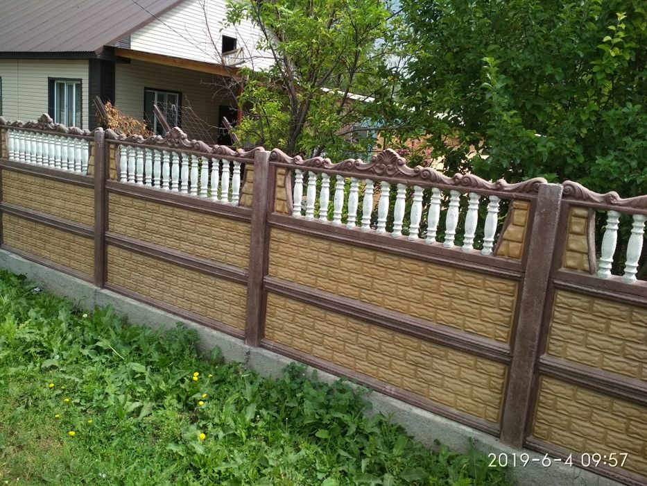 Бетонные  Заборы