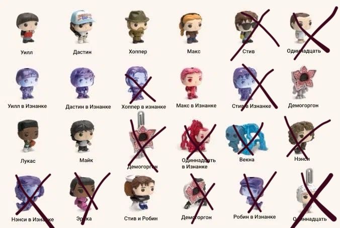 Фигурки stranger things ОСД