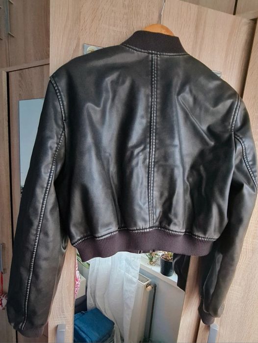 Geaca imitatie piele Zara virala S