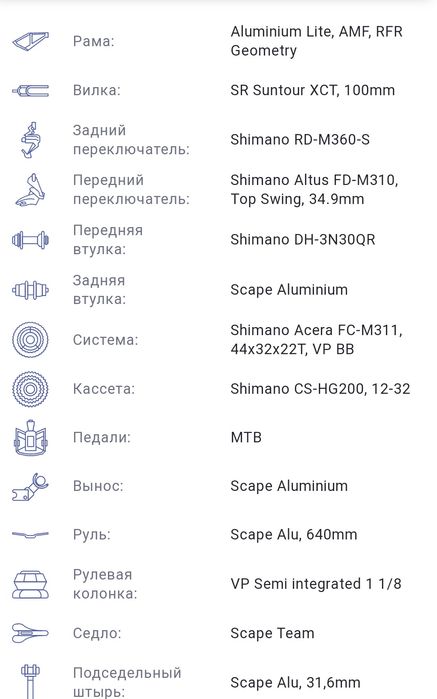 Велосипед горный Cube Aim 26