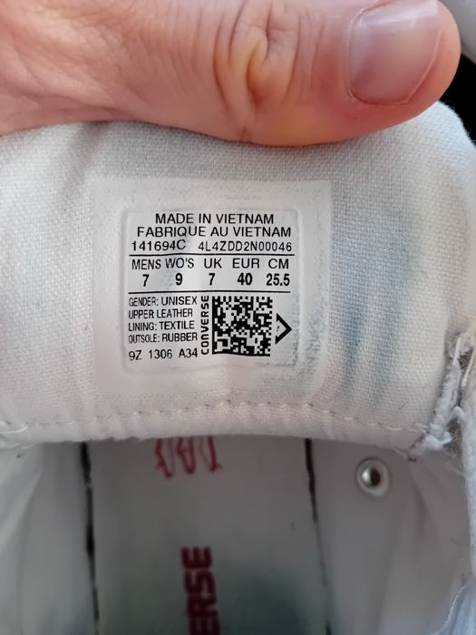 Converse pantof alb