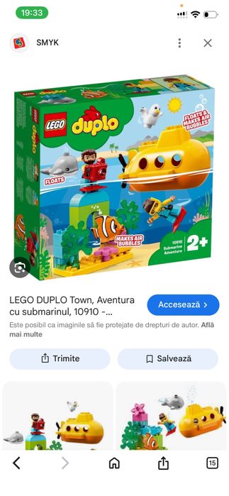Lego duplo aventura cu submarinul