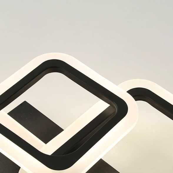 Абажур Луксозна LED 60W лампа плафон квадратен вид плафониера