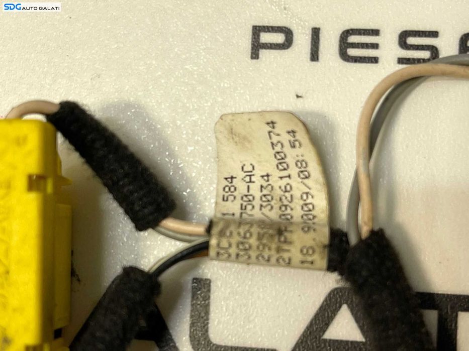 Cablaj Instalatie Electrica Airbag Volan Volkswagen Passat B7 2010 - 2015 Cod 306398750 3C8971584 [2293]