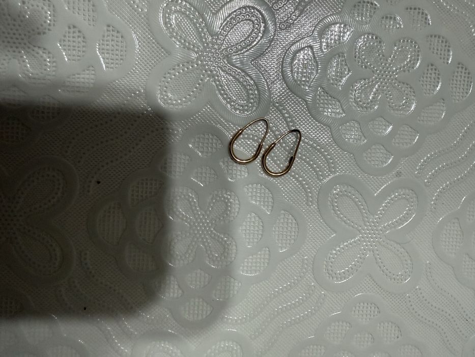 Золотые серьги 585 проба Астана