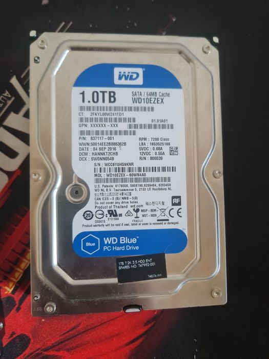 Жёсткий диск 1 терабайт
