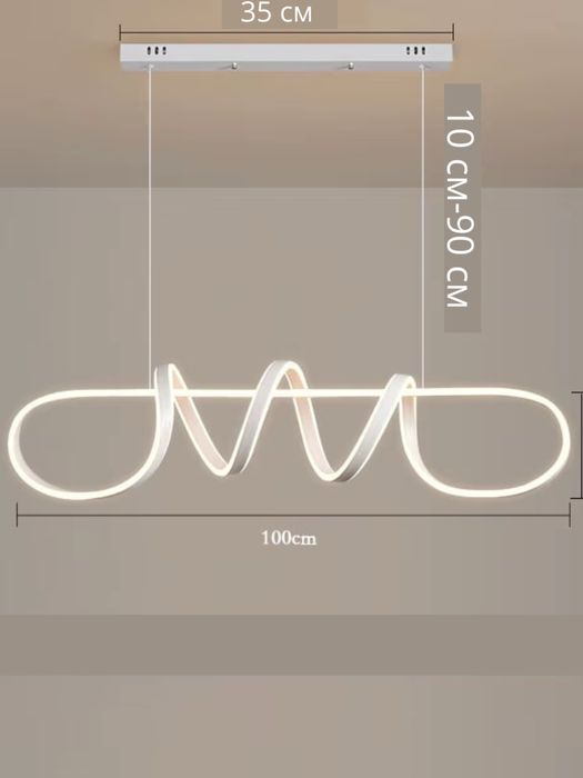 Весячий хайтек люстра LED