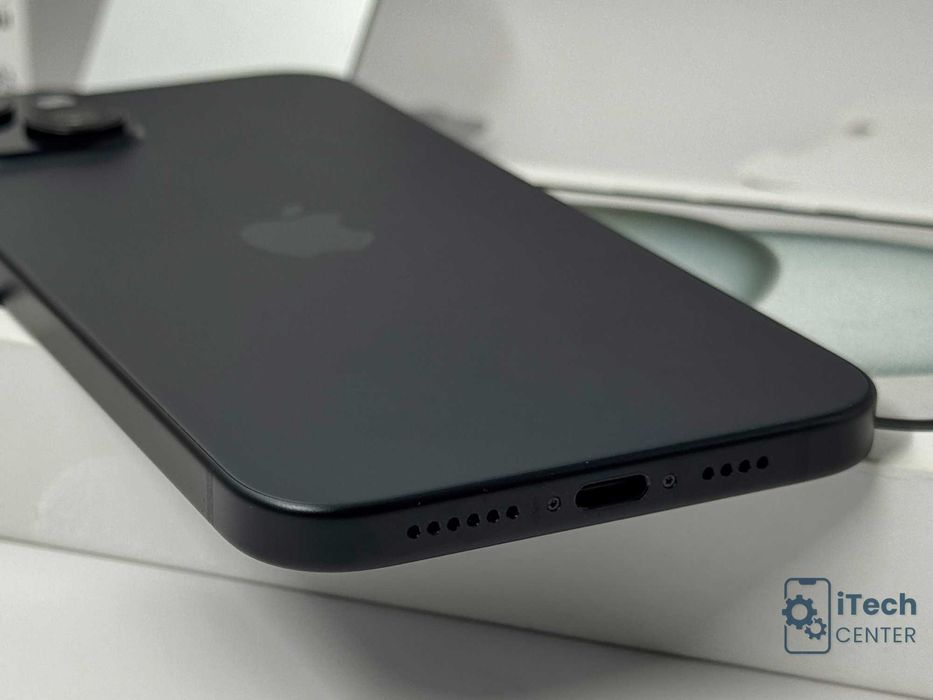iPhone 15 Plus, 128GB, Black, НОВ, 100% батерия, 1г. ГАРАНЦИЯ!