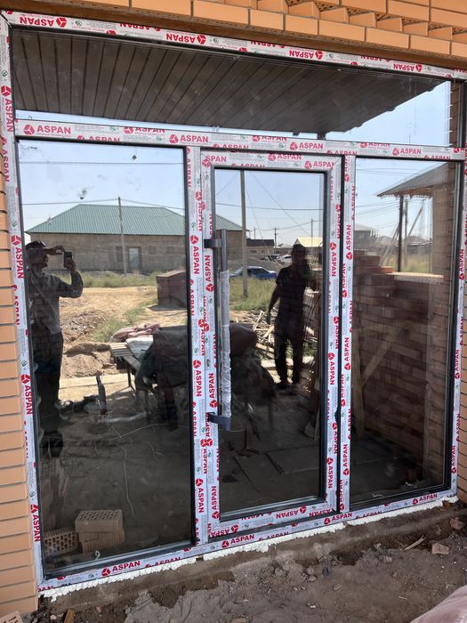 Алюминии витражи пластик