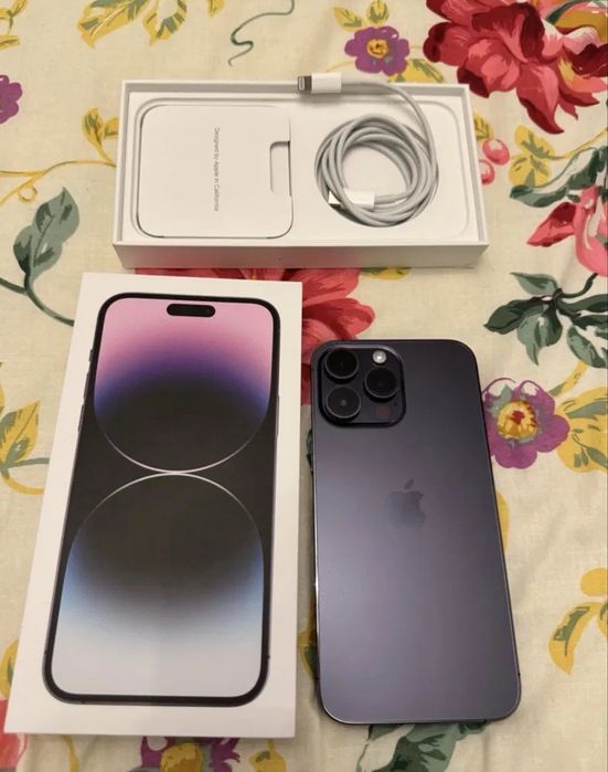 iPhone 14 Pro Max 128GB Purple 10/10 X XS 11 12 13 15 16 Samsung S A