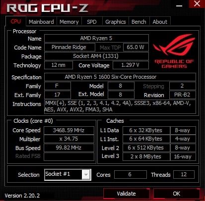 Процесор Ryzen 5 1600