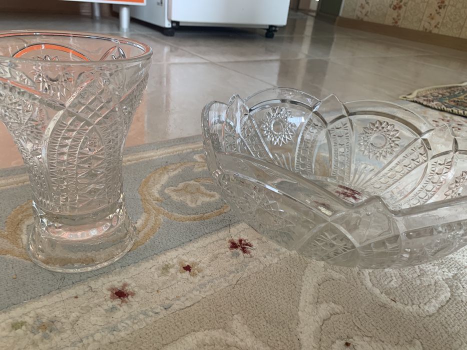 Ваза хрустальная