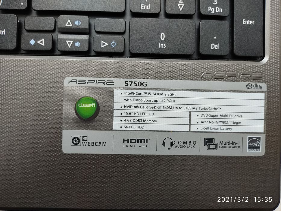 Ноутбук Acer Aspire