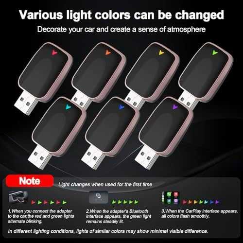 Нов Безжичен Apple CarPlay адаптер USB Plug & Play iPhone iOS 12+ кола