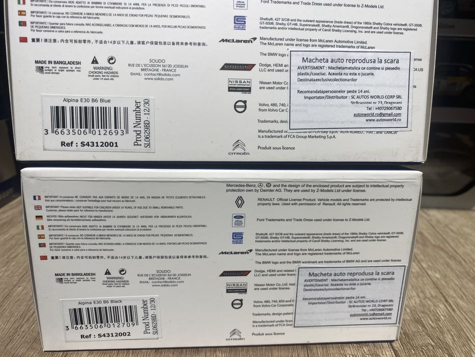 SOLIDO BMW E30 Alpina B6 3.5s machetă auto scara 1:43