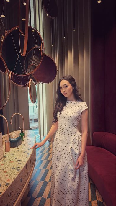 Платье в горошек