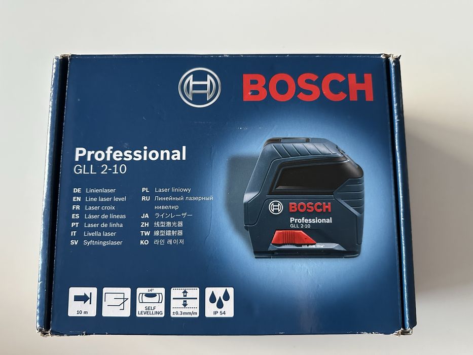 Линеен лазерен нивелир Bosch GLL 2-10