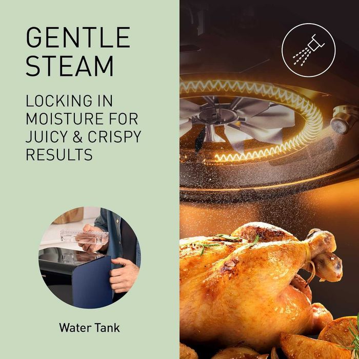 Air Fryer с Пара Panasonic 6L Gentle Steam Двоен нагревател & Прозорец