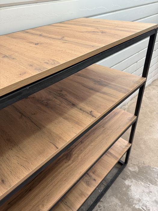 Стильный напольный стеллаж лофт