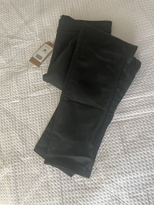 Черен кожен панталон