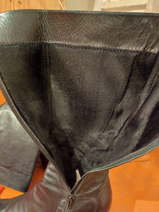 Продам сапоги кожаные