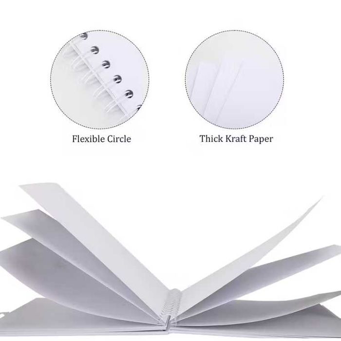 Сватбен булчински албум за снимки и спомени твърди корици + стикери