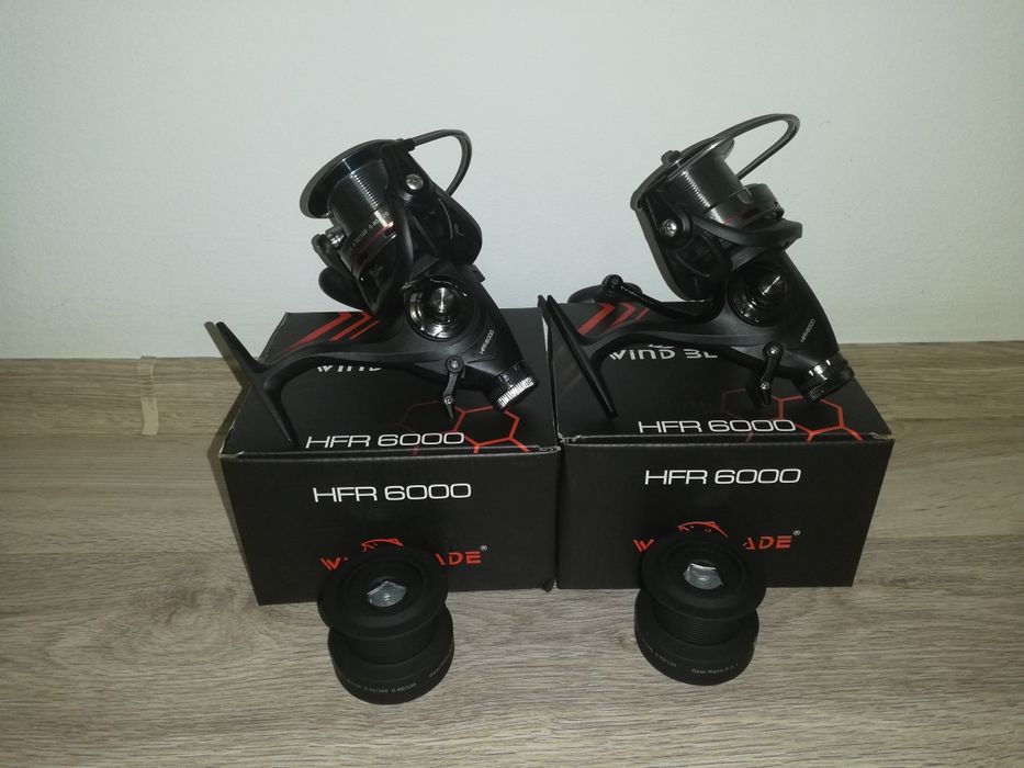 Set 2 Mulinete WindBlade HFR 6000 cu BaitRunner 10+1 Rulmenti